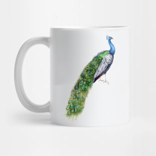 Green Peacock Mug